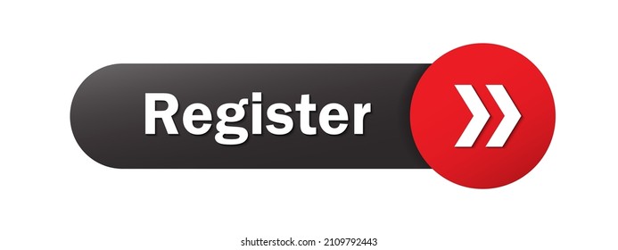 REGISTER black and red vector web button