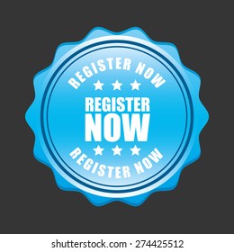 register button design, vector illustration eps10 graphic 