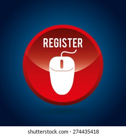 register button design, vector illustration eps10 graphic 