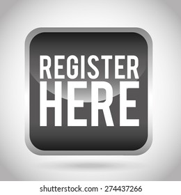 register button design, vector illustration eps10 graphic 