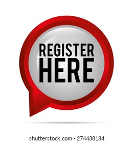register button design, vector illustration eps10 graphic 