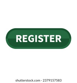 Register Button In Green Rounded Rectangle Shape For Advertisement Website Announcement
