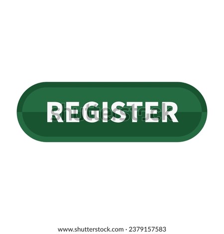 Register Button In Green Rounded Rectangle Shape For Advertisement Website Announcement
