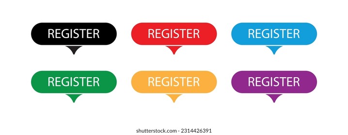REGISTER buttons on white background