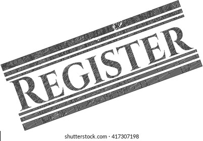 Registrar el dibujo del emblema con efecto de lápiz