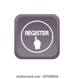 Register icon. Internet button
