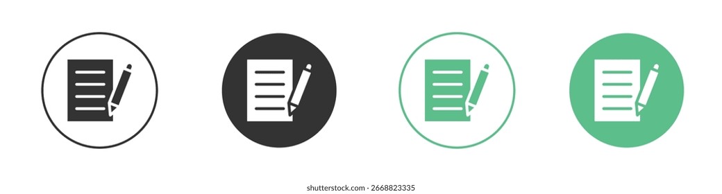Register icon Minimal Flat Line Vector Icon Set.