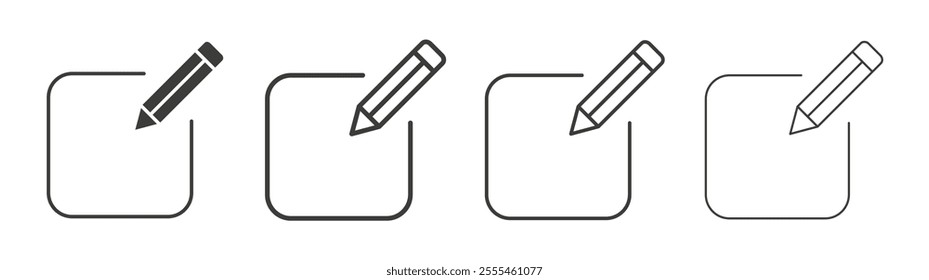 Register icon pack. vector illustration