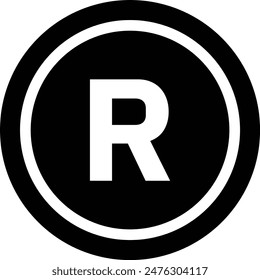 Register icon symbol ,trademark logo template design EPS 10.