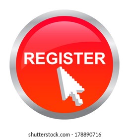 register icon - vector