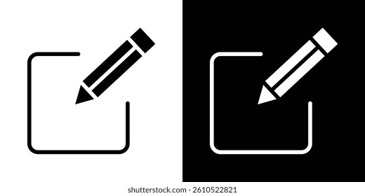 Register icons vector set in solid flat style