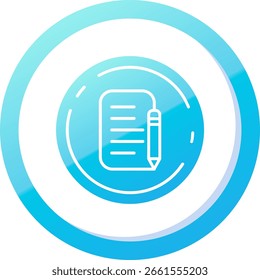 Register Line vector Icon Design