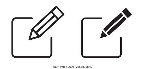 Register liner icon vector set.