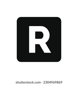 Register mark icon isolated on white background