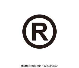 Register mark icon sign symbol