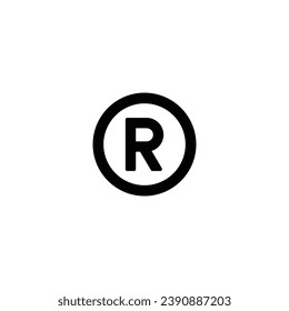 Register mark icon, Register mark sign vector for web site Computer and mobile app