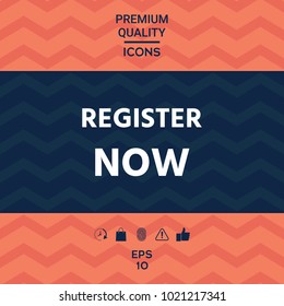 Register now button