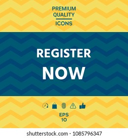 Register now button