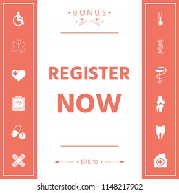 Register now button