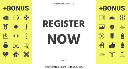 Register now button