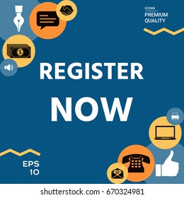 Register now button