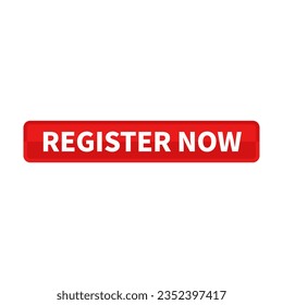 Register Now Button In Red Rectangle Shape For Account Membership Subscription
