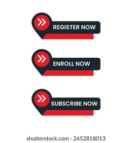 Registrar agora, Inscrever agora, Inscrever chamada para rótulo de ação