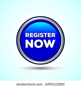 Register Now Icon Button Design Illustration