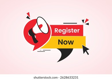 register now icon vector color

