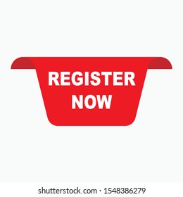Register Now Icon - Vector Sign and Symbol for Design, Presentation, Website or Apps Elements. 