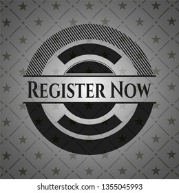 Register Now realistic dark emblem