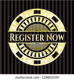 Register Now shiny badge