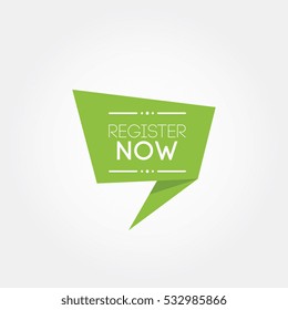 register now tag label