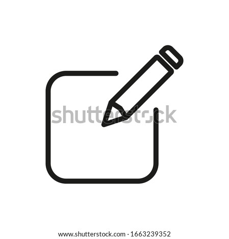  Register Outline Icon Vector Illustration