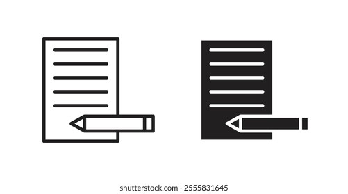 Register outlined and solid icon vector collection.