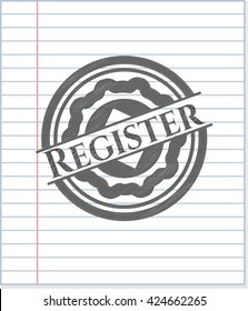 Register penciled