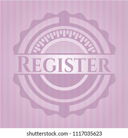 Register pink emblem
