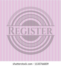 Register retro pink emblem