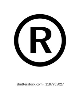 Register trademark symbol icon vector. symbol for web site Computer and mobile vector.