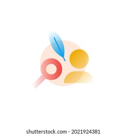 Register. Vector icon in gradient style