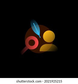 Register. Vector icon in gradient style