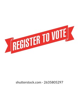 Register to Vote Letter Rubber Stamp Template Design