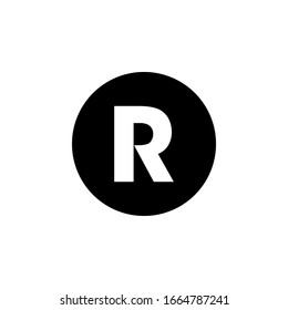 Registered Icon In Trendy  Design Vector Eps 10