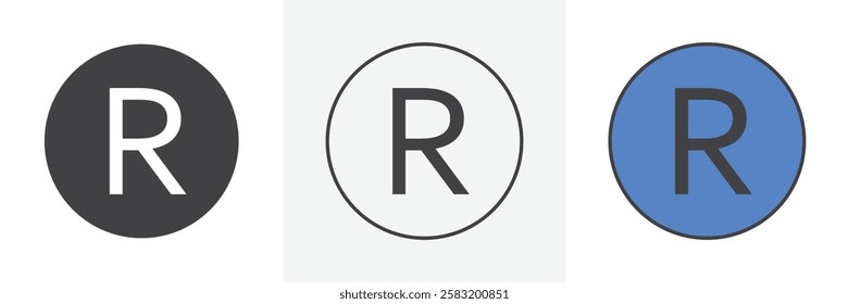 Registered icons pack for website designs