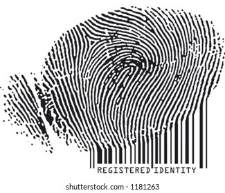 Registered Identity - Fingerprint becoming barcode.