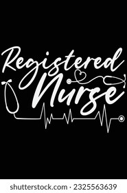 Registered Nurse eps cut file for cutting machine