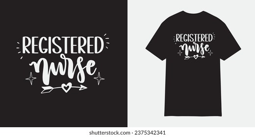 Registered Nurse tshirt design, Nurse sublimation png, Free-ish, Black History png, Cut Files for Cricut, Silhouette, Typography nurse vector, nurse t shirt design