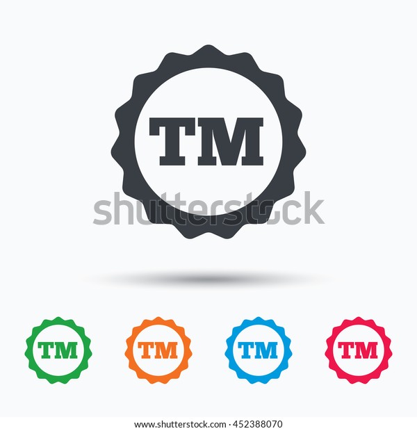 Vector De Stock Libre De Regalias Sobre Icono De Marca Registrada Tm Simbolo