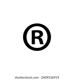 registered trade mark icon vector illustration eps