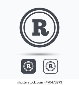Registered trademark icon. Intellectual work.